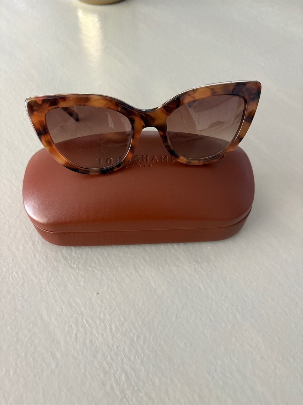 Longchamp Paris Vintage Havana Tortoise Sunglasses - Picture 8 of 10